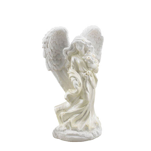 Статуетка Decoline Ангелик з перлинками (гіпс) AN0623-2(G) 11 см 