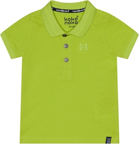 Поло для мальчиков Koko Noko р.134 неон желтый WN811 