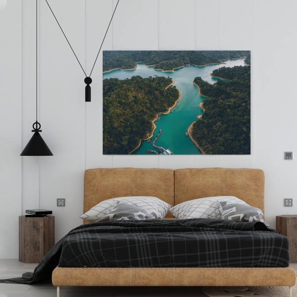 Картина на холсте Озеро 80x110 см WS Holst 208122059 