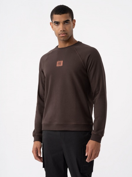 Світшот 4F SWEATSHIRT M687 4FAW23TSWSM687-80S р.M коричневий