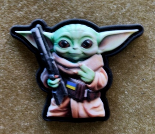 Шеврон-патч АРТ ІДЕЯ Master Yoda цветной 6х4,7 см