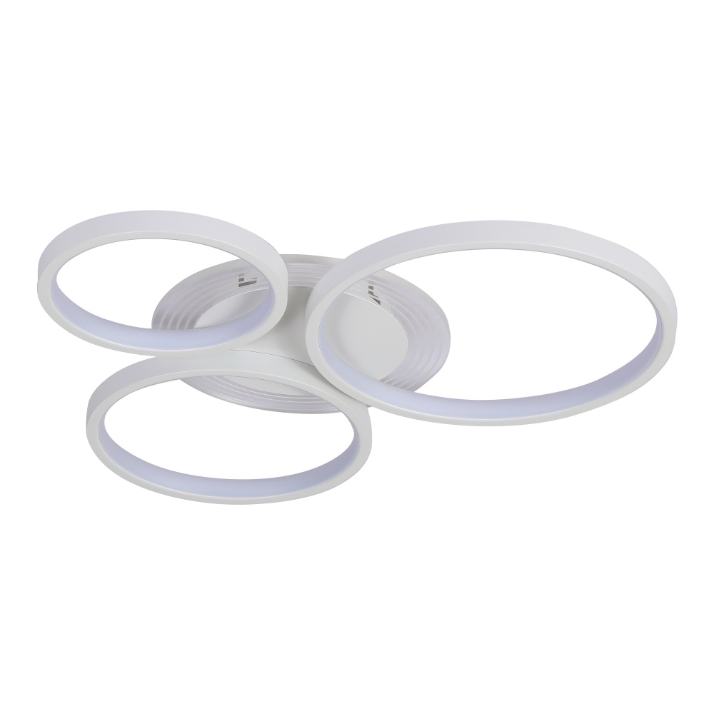 Люстра стельова Miorro LED Vesta з пультом ДУ метал/пластик 3x56,4 Вт LED-модуль білий 51-311-085