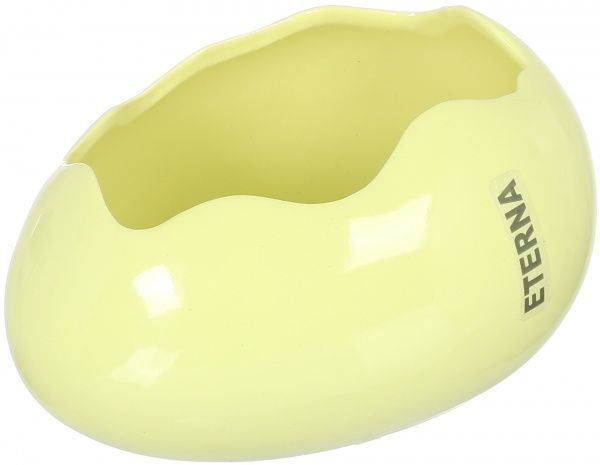 Ваза керамическая желтая Яйцо 1712-7 Eterna