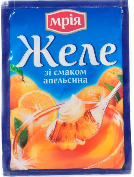 Желе Апельсин 90г ТМ Мрия 4820154830294