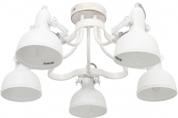 Люстра потолочная Arte Lamp Martin 5xE14 белый с золотистым A5216PL-5WG 
