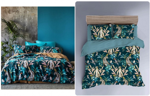 Комплект постільної білизни Jaguar сімейний різнокольоровий La Nuit 