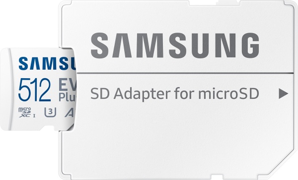 Карта памяти Samsung microSDXC 512 ГБ Class 10 (MB-MC512KA/RU) EVO Plus UHS-I + SD адаптер 