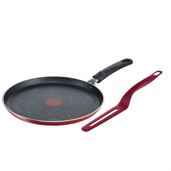 Сковорода для блинов c лопаткой FRUITS (клубника) 28 см B4391102 Tefal