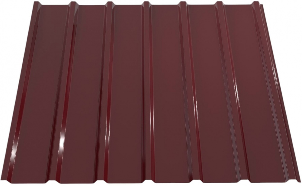 Профнастил глянцевий PSM PROFILE ПР-20Б 0,3x1155x2000 мм RAL 3005 бордовий