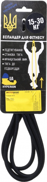 Еспандер-петля Champion 15-30 кг чорний SB-08 