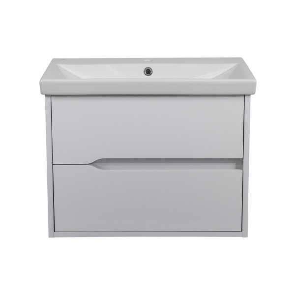 Тумба подвесная Aqua Rodos консольная Сидней 70 белый глянец с умывальником