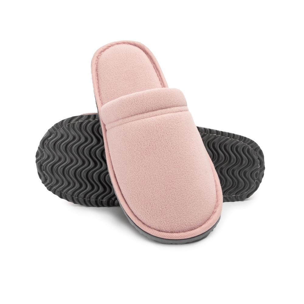 Тапки домашние Twins флис закрытые р.38/39 пудровый