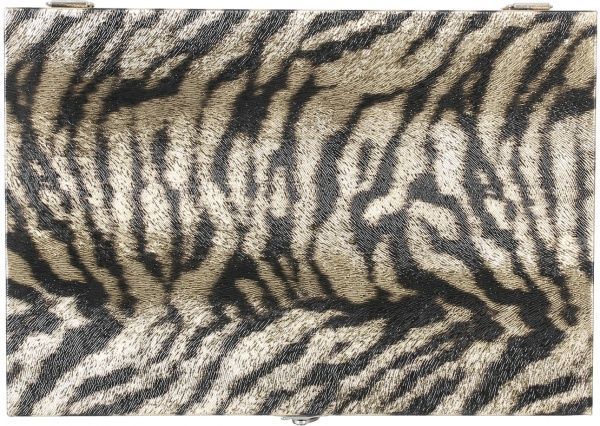 Сундучок Тигр 26,5х18,5х7 см с золотом