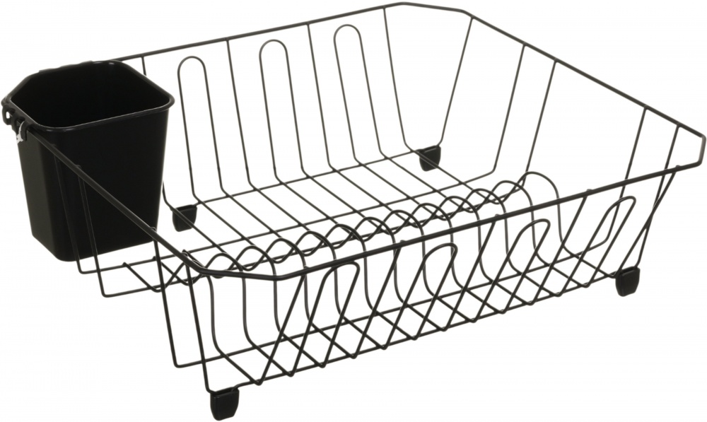 Сушарка для посуду Flamberg Premium Civico 36,5x32,5x11,5 см чорний