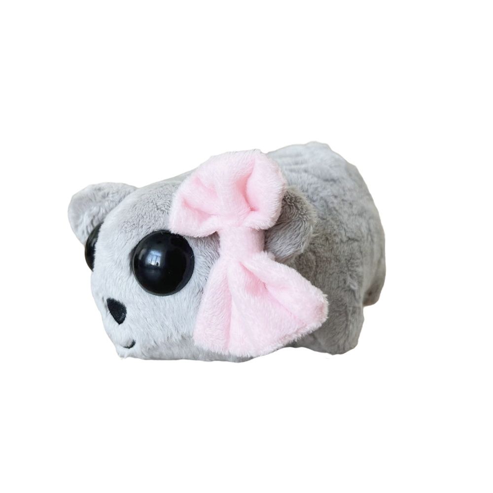 Мягкая игрушка подарочная INKATOYS Хомяк-печалька (муз), 16 см 7046 Серая HOM0_SU