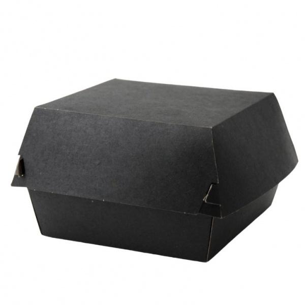 Бургер-бокс Petruzalek 118х118х86 черная 50 шт.