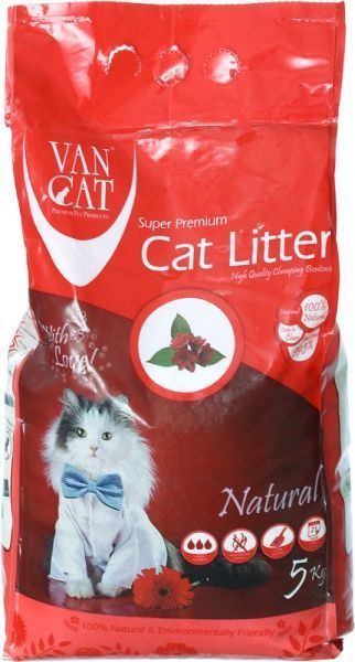 Наполнитель для кошачьего туалета VanCat Natural 5 кг 55445