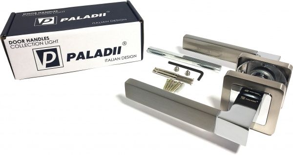 Ручка на розетке Paladii AL Ирен SN/CP ПР100 хром/сатин