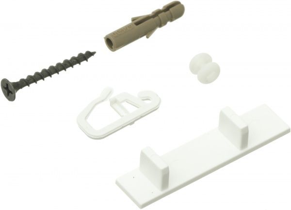 Комплект фурнітури ОМіС до стельового карнизу ОМ3 набірний 180 см білий 