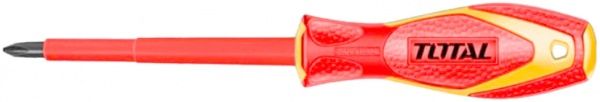 Набор отверток Total диэлектрических до 1000 В 6 шт. SL 3.0 / 4.0 / 6.5 PH 0 / 1 / 2×150 мм THTIS566