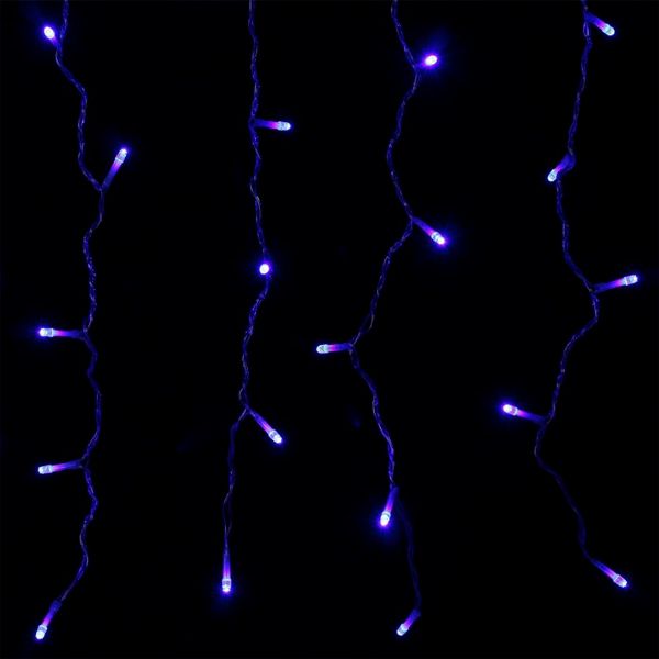 Гирлянда-штора LED 270 ламп 1x2.7 м голубая