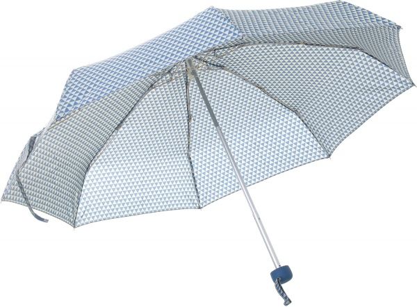Парасолька Геометрія, складна півавтомат блакитний 