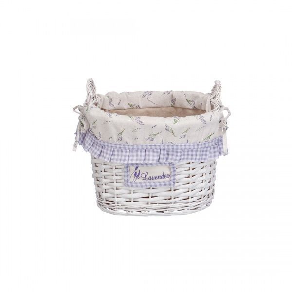 Кошик для білизни Natural House з ручками Лаванда EW-24 S білий 
