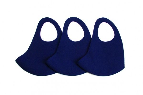 Маска Grandtex неопренова багаторазова темно-синя р. S 3 шт.