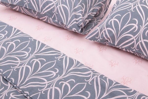 Комплект постельного белья Limoges 2 серо-розовый UP! (Underprice) 