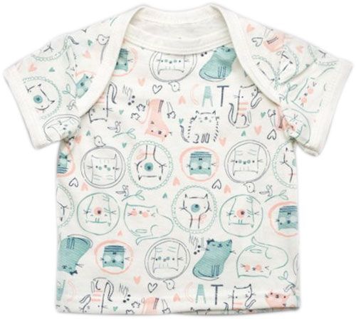 Футболка унісекс Модний Карапуз Кошенята р.68 білий із малюнком 303-00037-0 