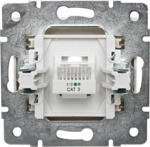 Розетка телефонная Lezard Rain крем 703-0388-137