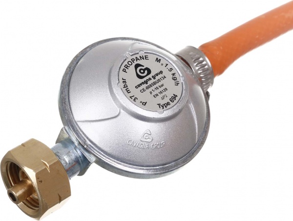 Комплект газового редуктора Vorel до побутових газових балонів 1,5 м 99671 