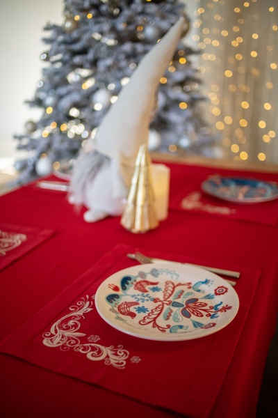 Серветка Едельвіка Іній 30x40 см червоний 