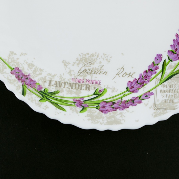 Тарелка обеденная Лаванда Wave 220 мм V-220L Vittora