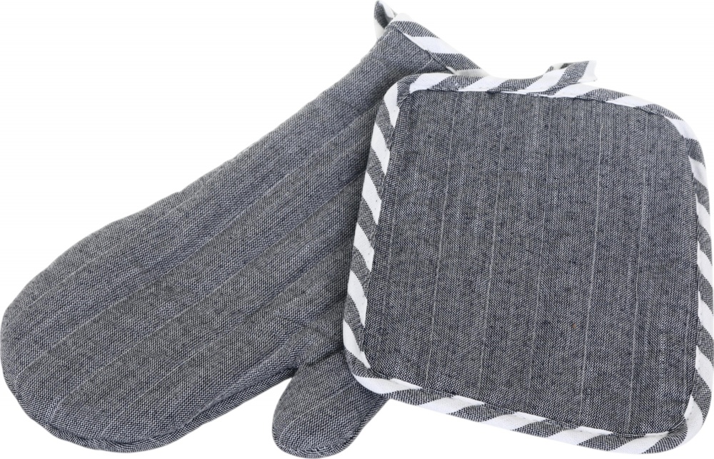 Набор кухонный прихватка и перчатка Betty серый La Nuit