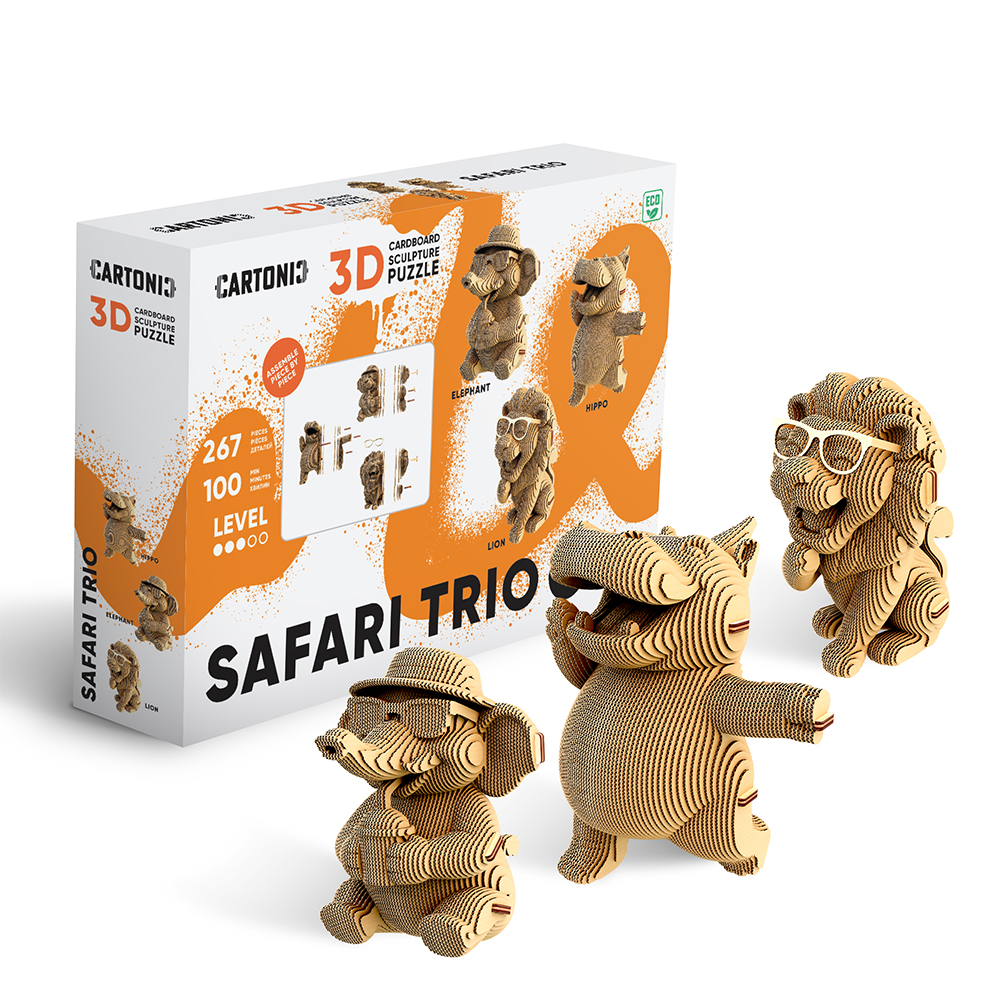 3D-конструктор Cartonic Puzzle SAFARI TRIO CARTTRIOSAF — фото 1