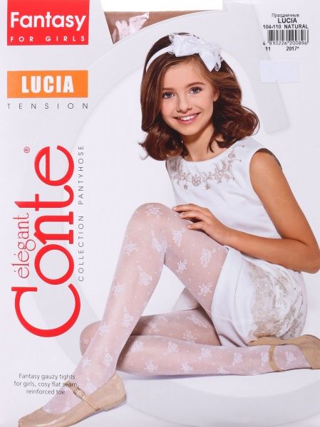 Колготки для дівчаток Conte-Kids ce lucia р.104-110 білий 