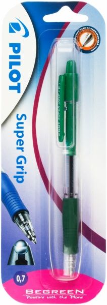 Ручка кулькова Pilot Super Grip BPGP-10R-F-G зелена 