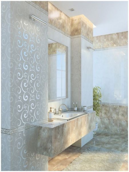 Плитка Golden Tile Онікс бежевий низ И41061 25x40 (86,40) 