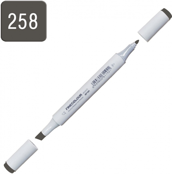 Маркер спиртовой FINECOLOUR Junior EF101-258 серый тонер №10 