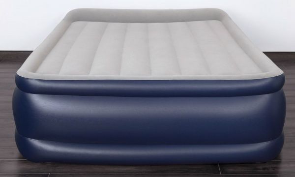 Матрац надувний Bestway Tritech Airbed Twin з вбудованим подвійним електронасосом 203х56 см сірий/синій