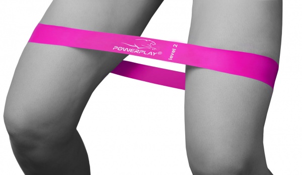 Резинка для фітнесу PowerPlay 4140 Level 2 600x60x0,8 мм 10 кг фіолетова