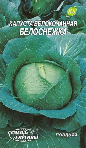 Семена Семена Украины капуста белокочанная Белоснежка 1г