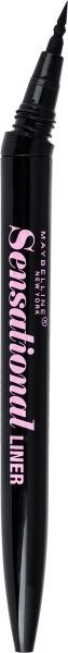 Подводка-фломастер Maybelline New York Sensational с тонким аппликатором черный 1 мл