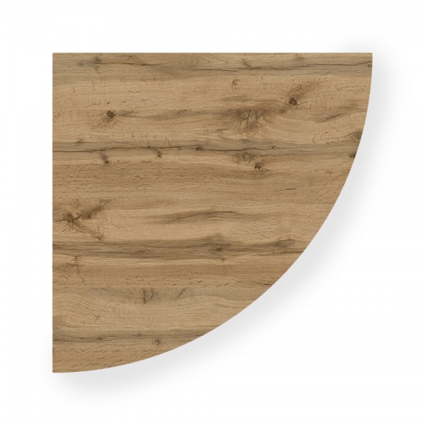 Полиця DC радіусна R 400x16x400 мм дуб тахо 