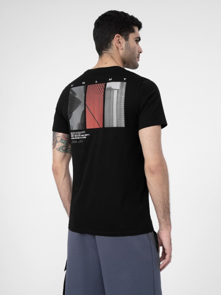 Футболка 4F 4FSS23TTSHM307-20S р.M черный