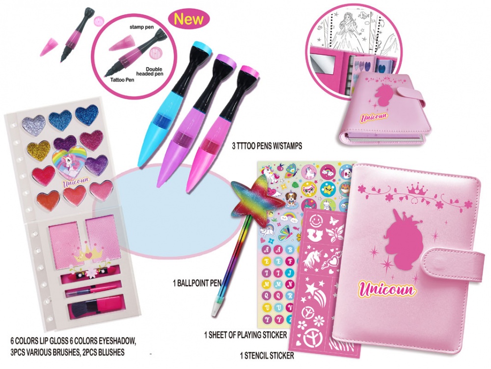 Набор косметики TOKIDAS блокнот 18 аксессуаров