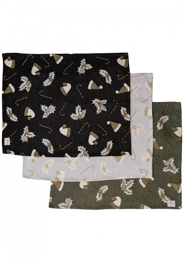 Серветка декоративна Прованс Шапочки на зеленому 45x35 см