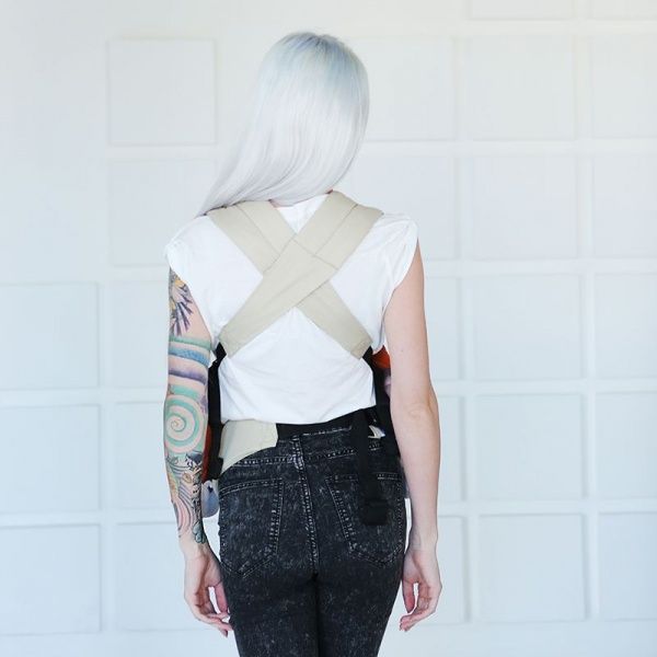 Рюкзак-кенгуру DLIGHT Листья Love & Carry бежевый DLIGHT 