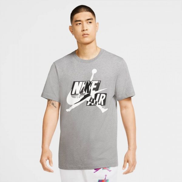 Футболка Nike M J JM CLASSICS HBR SS CREW CU9570-091 L сірий